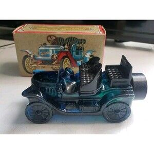 Vintage AVON STANLEY STEAMER 5oz WILD COUNTRY AFTER SHAVE  DECANTER BOTTLE & BOX